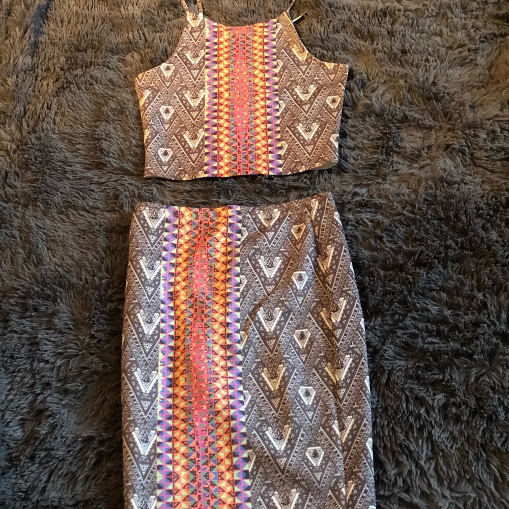 Material girl skirt set